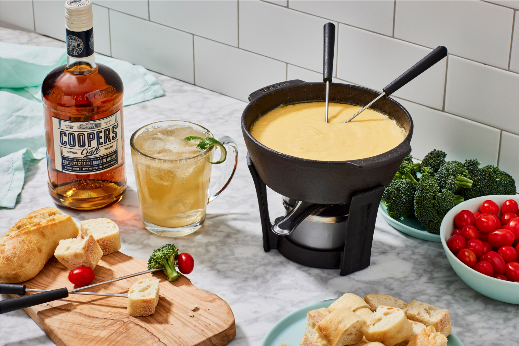 Celebrate National Cheese Fondue Day with Coopers’ Craft Bourbon